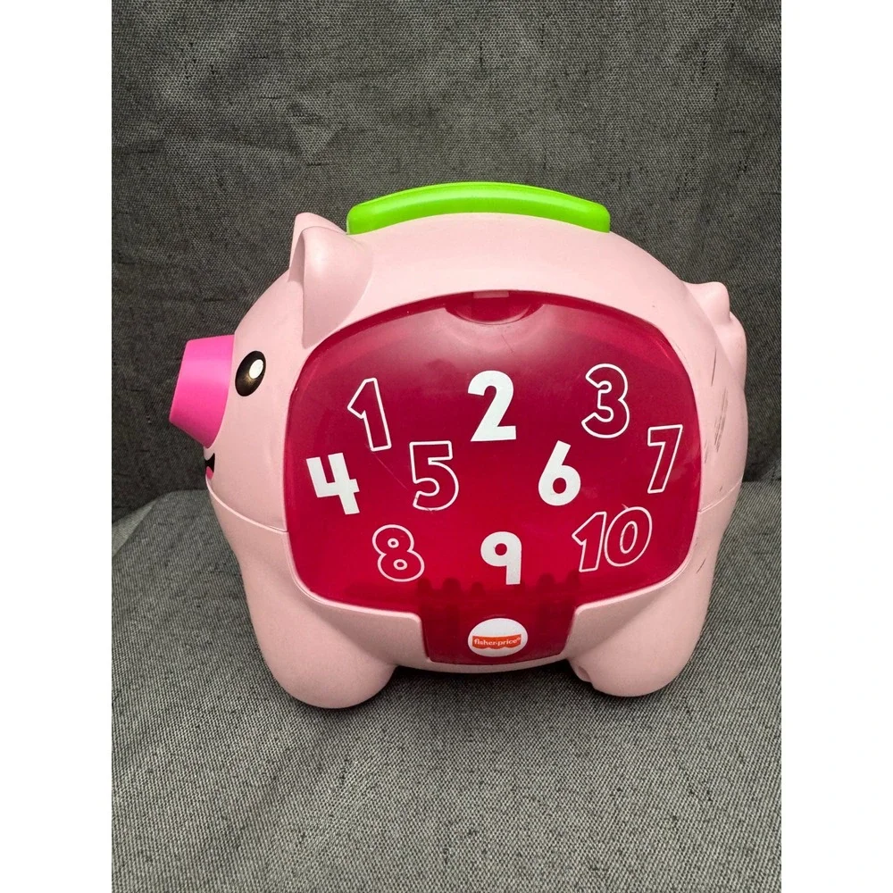 Fisher-Price Laugh & Learn Smart Stages Piggy Bank Pink Musical Toy 2018 Mattel - Picture 3 of 4